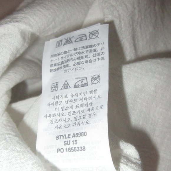 J.Crew White Cotton tank top medium - Picture 7 of 7